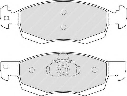 FERODO FDB4035 Комплект гальмівних колодок, дискове гальмо