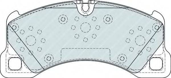 FERODO FDB4064 Комплект гальмівних колодок, дискове гальмо