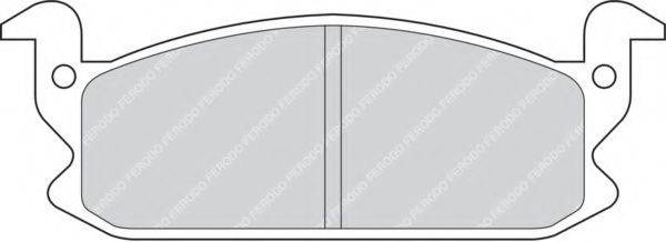 FERODO FDB407 Комплект гальмівних колодок, дискове гальмо