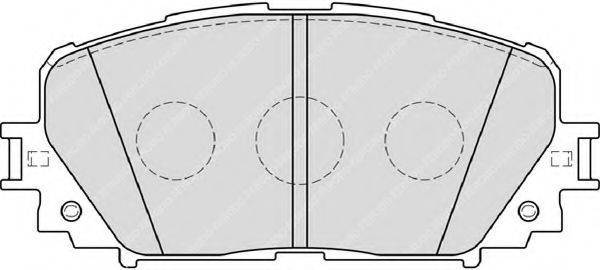 FERODO FDB4081 Комплект гальмівних колодок, дискове гальмо
