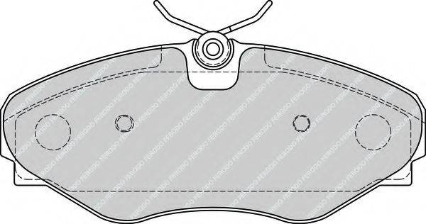 FERODO FDB4176 Комплект гальмівних колодок, дискове гальмо