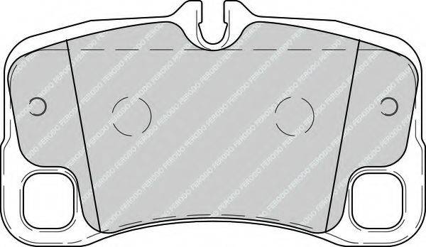 FERODO FDB4211 Комплект гальмівних колодок, дискове гальмо