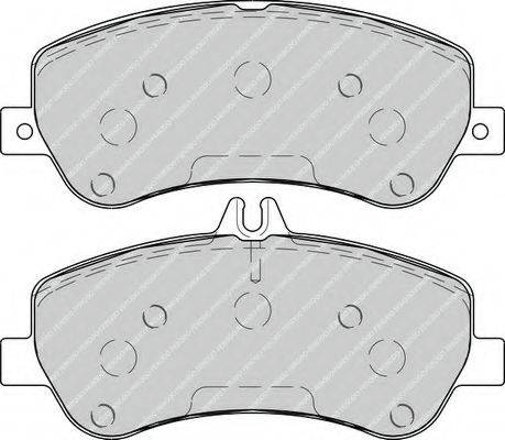 FERODO FDB4219 Комплект гальмівних колодок, дискове гальмо