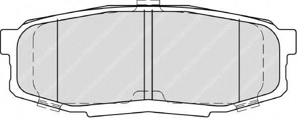 FERODO FDB4230 Комплект гальмівних колодок, дискове гальмо
