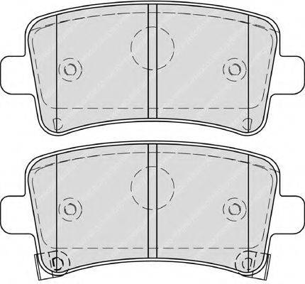 FERODO FDB4252 Комплект гальмівних колодок, дискове гальмо