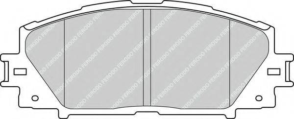 FERODO FDB4310 Комплект гальмівних колодок, дискове гальмо