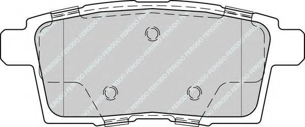FERODO FDB4366 Комплект гальмівних колодок, дискове гальмо