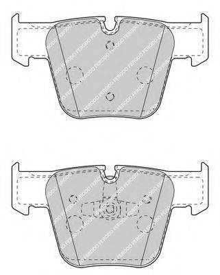 FERODO FDB4412 Комплект гальмівних колодок, дискове гальмо