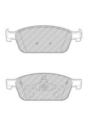 FERODO FDB4416 Комплект гальмівних колодок, дискове гальмо