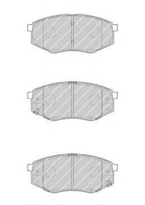 FERODO FDB4447 Комплект гальмівних колодок, дискове гальмо