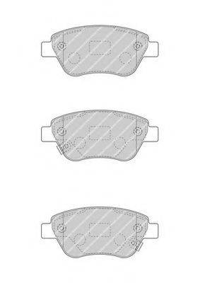 FERODO FDB4486 Комплект гальмівних колодок, дискове гальмо