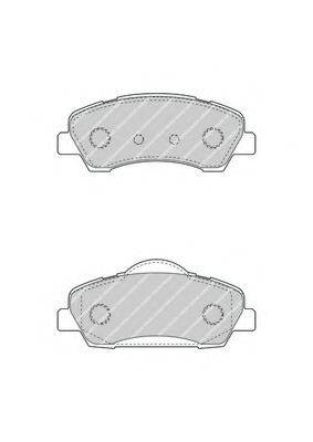 FERODO FDB4491 Комплект гальмівних колодок, дискове гальмо