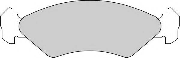 FERODO FDB589 Комплект гальмівних колодок, дискове гальмо