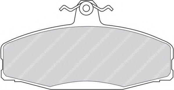 FERODO FDB610 Комплект гальмівних колодок, дискове гальмо