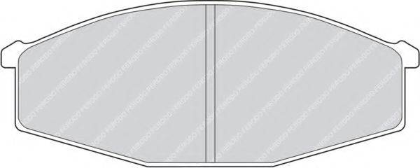 FERODO FDB643 Комплект гальмівних колодок, дискове гальмо