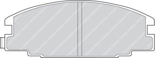 FERODO FDB678 Комплект гальмівних колодок, дискове гальмо