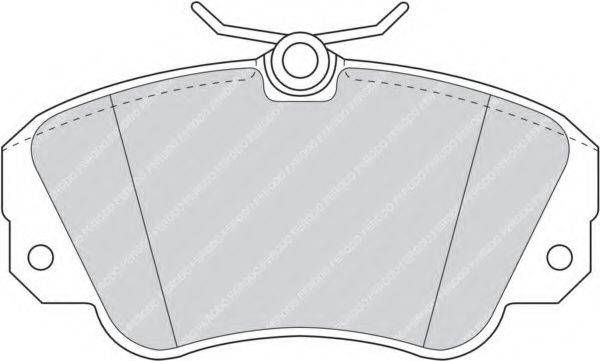 FERODO FDB686 Комплект гальмівних колодок, дискове гальмо