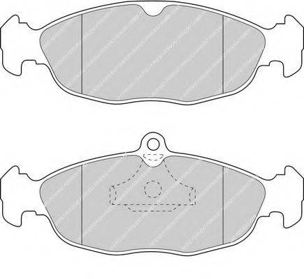 FERODO FDB732 Комплект гальмівних колодок, дискове гальмо
