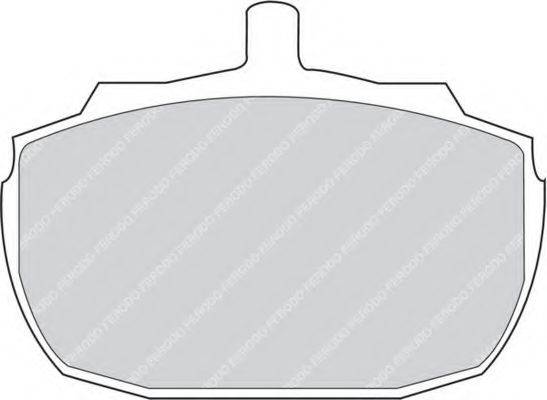 FERODO FDB832 Комплект гальмівних колодок, дискове гальмо