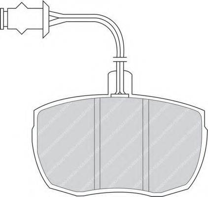 FERODO FDB841 Комплект гальмівних колодок, дискове гальмо
