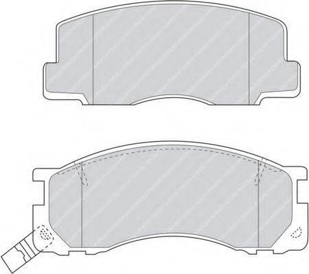 FERODO FDB930 Комплект гальмівних колодок, дискове гальмо