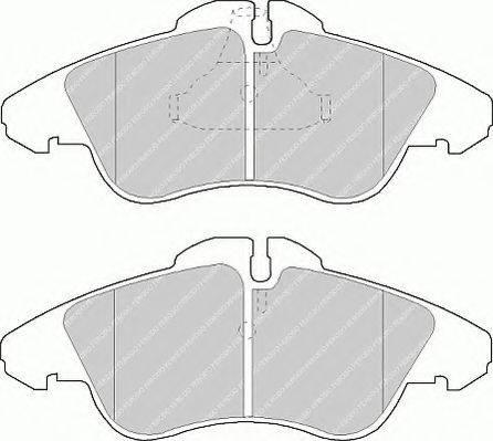 FERODO FVR1038 Комплект гальмівних колодок, дискове гальмо