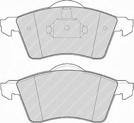 FERODO FVR1163 Комплект гальмівних колодок, дискове гальмо