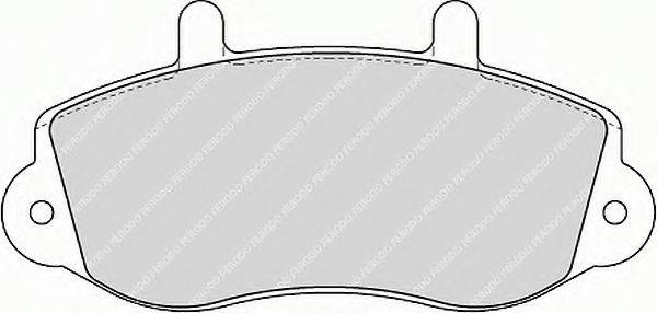 FERODO FVR1292 Комплект гальмівних колодок, дискове гальмо