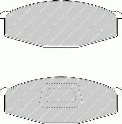 FERODO FVR321 Комплект гальмівних колодок, дискове гальмо
