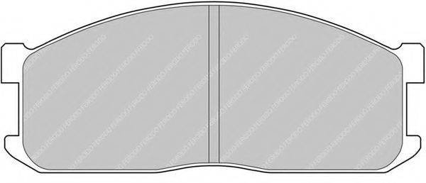 FERODO FVR547 Комплект гальмівних колодок, дискове гальмо