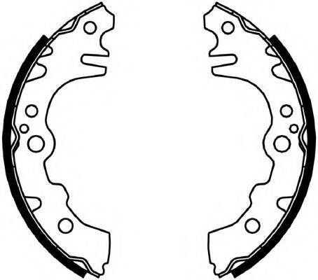 FERODO FSB4039 Комплект гальмівних колодок