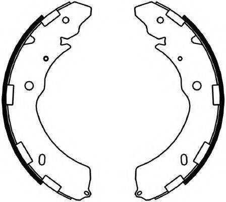 FERODO FSB4052 Комплект гальмівних колодок