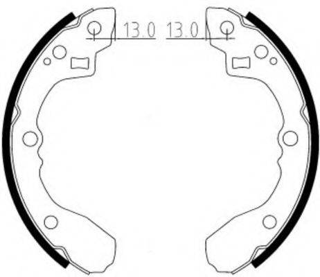 FERODO FSB612 Комплект гальмівних колодок