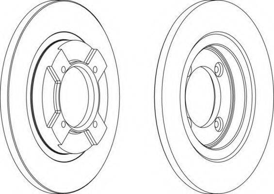 FERODO DDF064 гальмівний диск