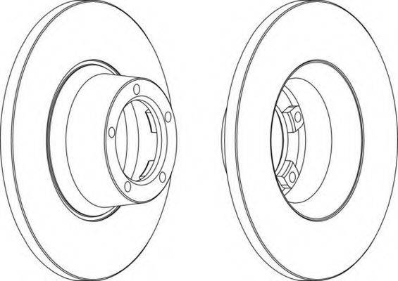 FERODO DDF084 гальмівний диск