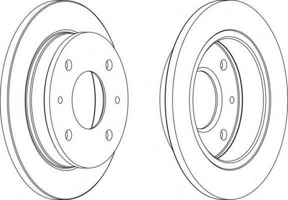 FERODO DDF1077 гальмівний диск