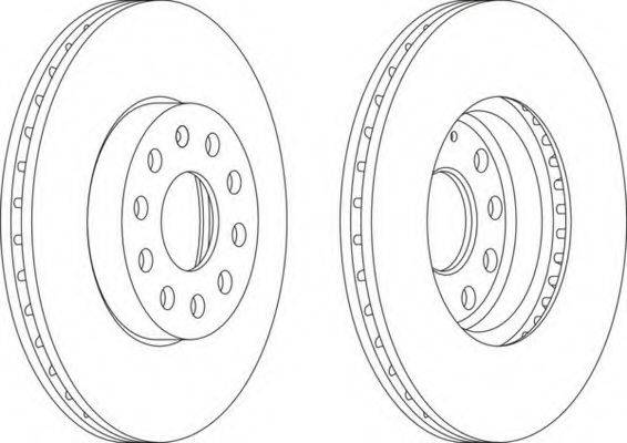 FERODO DDF1218 гальмівний диск
