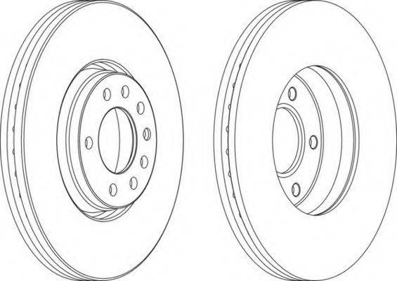 FERODO DDF1261 гальмівний диск
