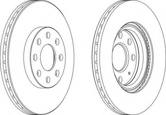 FERODO DDF1304 гальмівний диск