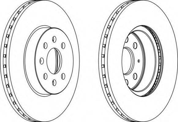 FERODO DDF1374 гальмівний диск