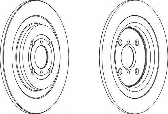 FERODO DDF1588 гальмівний диск