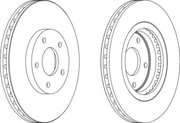 FERODO DDF1589 гальмівний диск