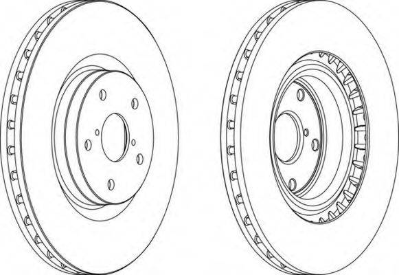FERODO DDF1749 гальмівний диск