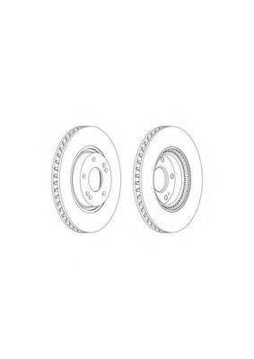 FERODO DDF1795 гальмівний диск