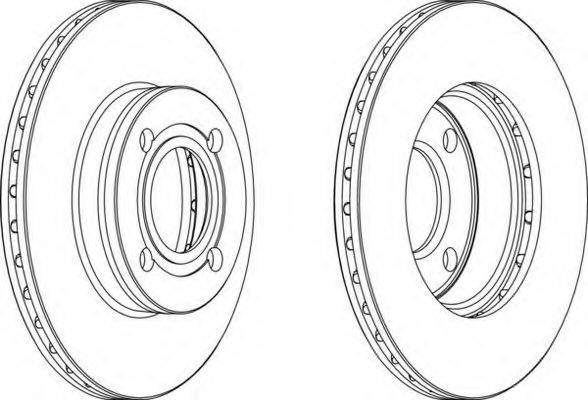 FERODO DDF256 гальмівний диск