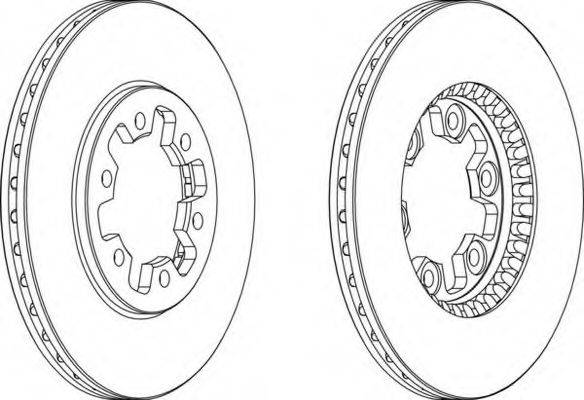 FERODO DDF382 гальмівний диск