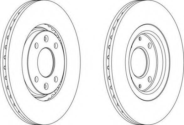 FERODO DDF489 гальмівний диск