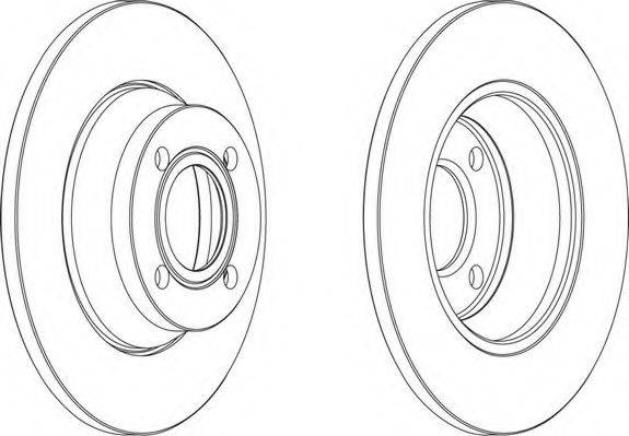 FERODO DDF518 гальмівний диск