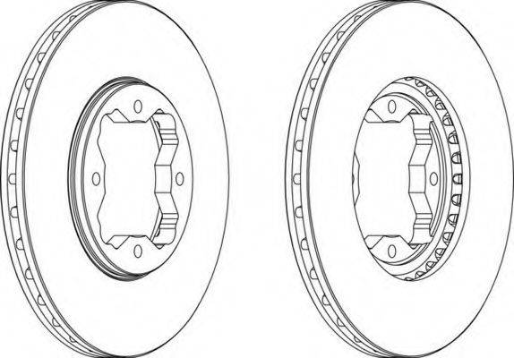 FERODO DDF619 гальмівний диск