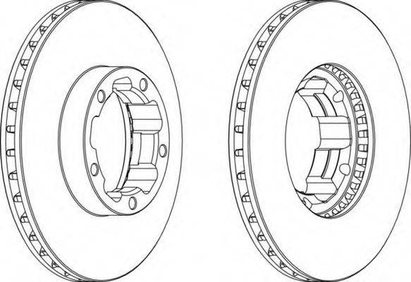 FERODO DDF668 гальмівний диск